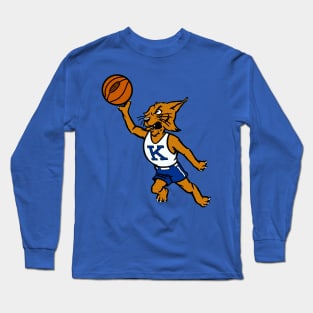 Retro Wildcat Basketball Long Sleeve T-Shirt